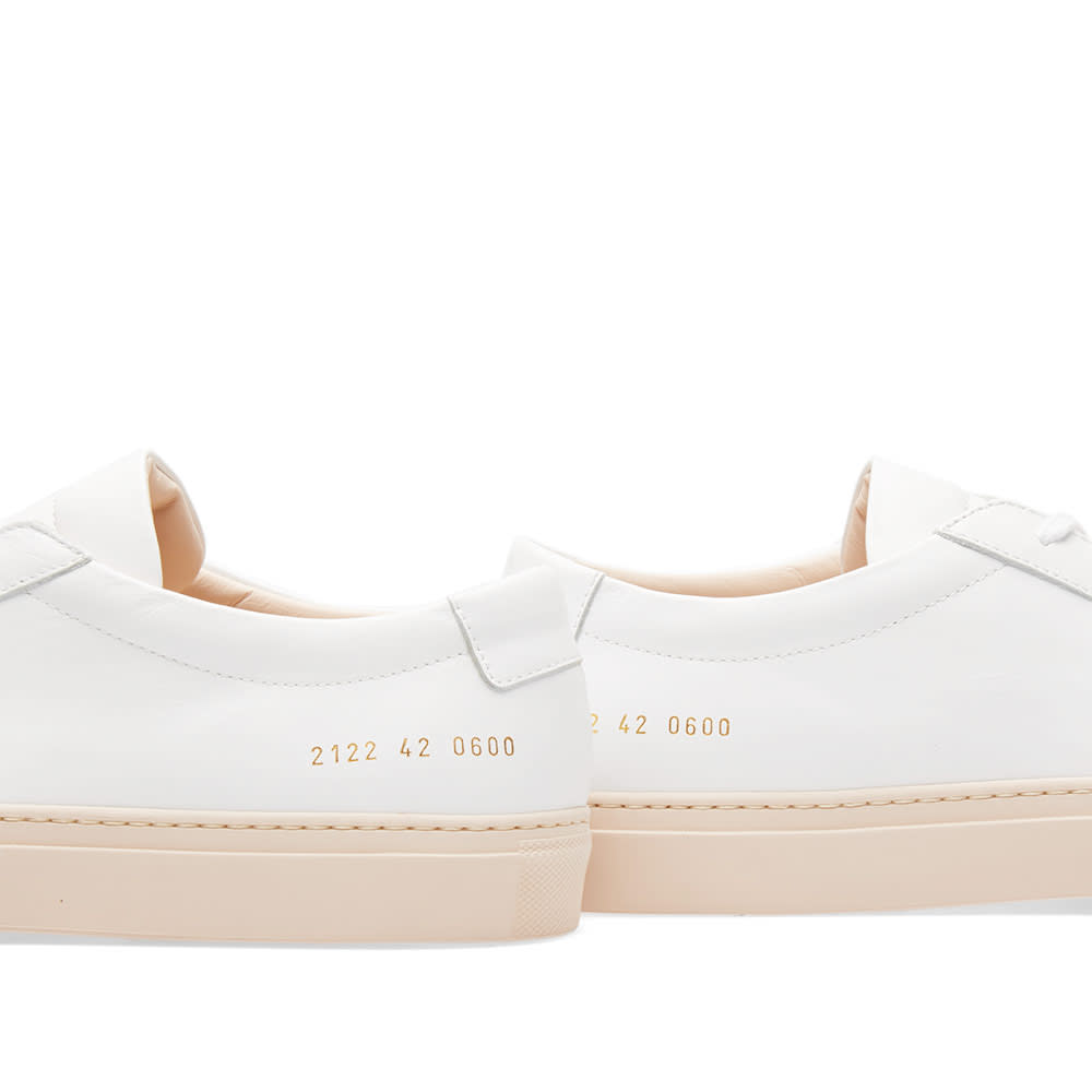 Common Projects Achilles Low Coloured Sole White Nude End Au