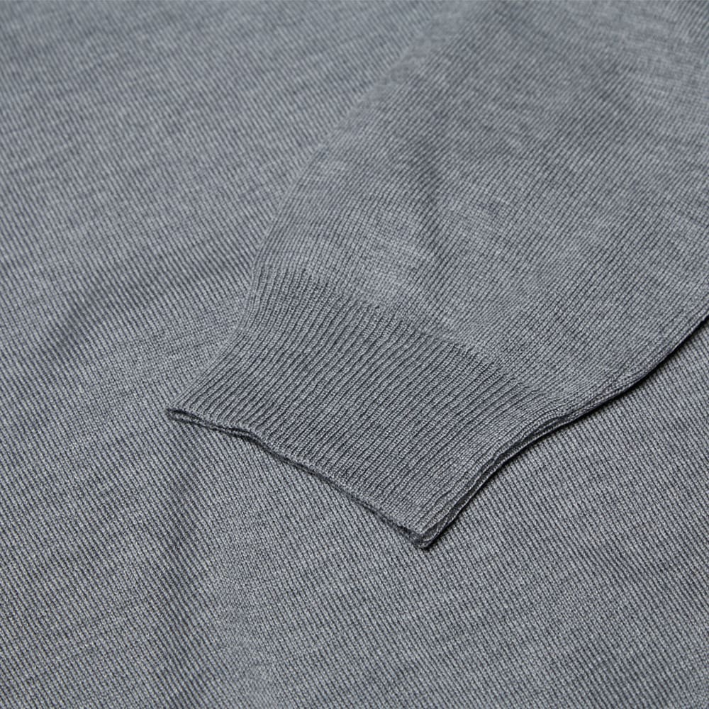 Fred Perry Single Tipped Merino V Neck Sweater (Marl Grey)