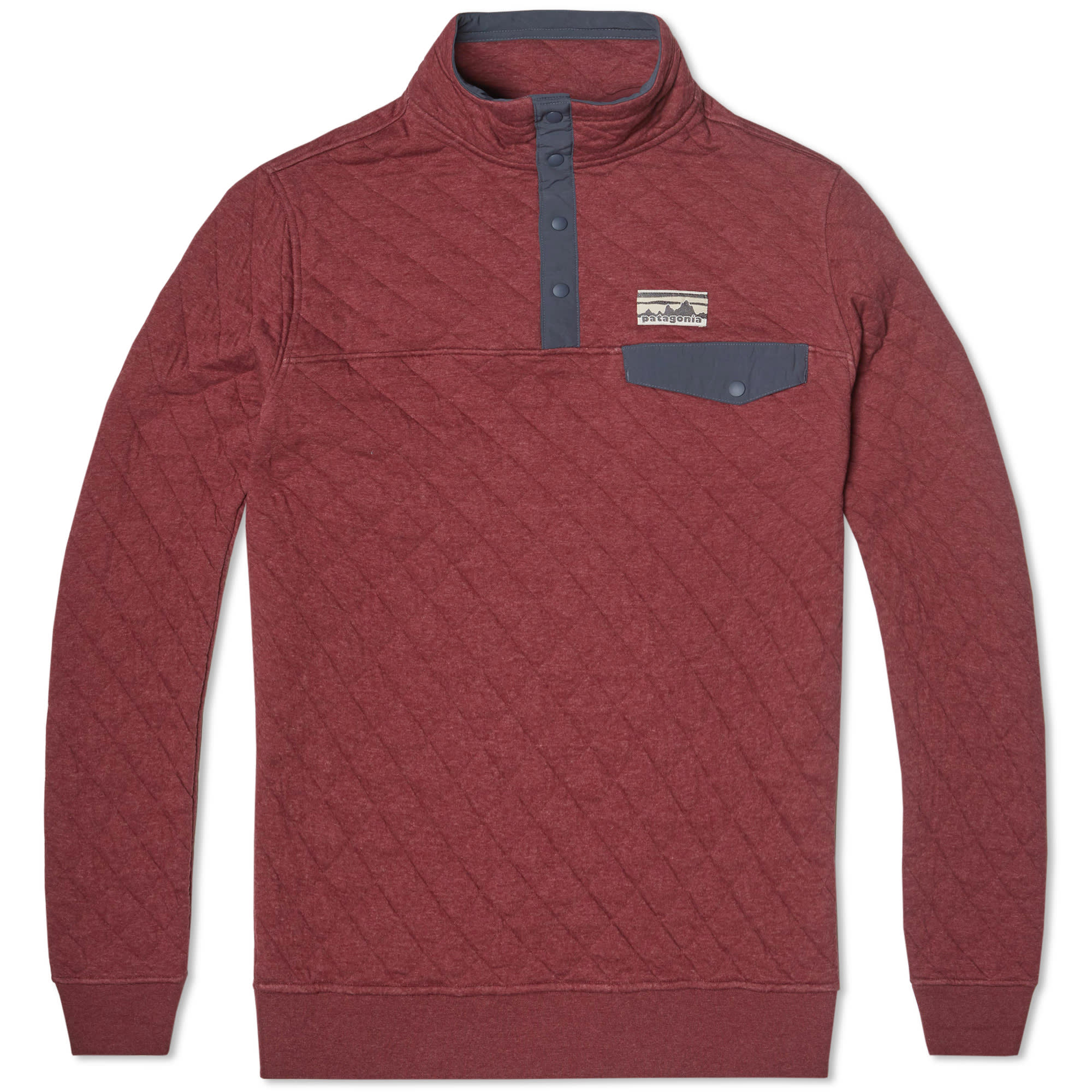 Patagonia Quilted SnapT Pullover (Oxblood Red)
