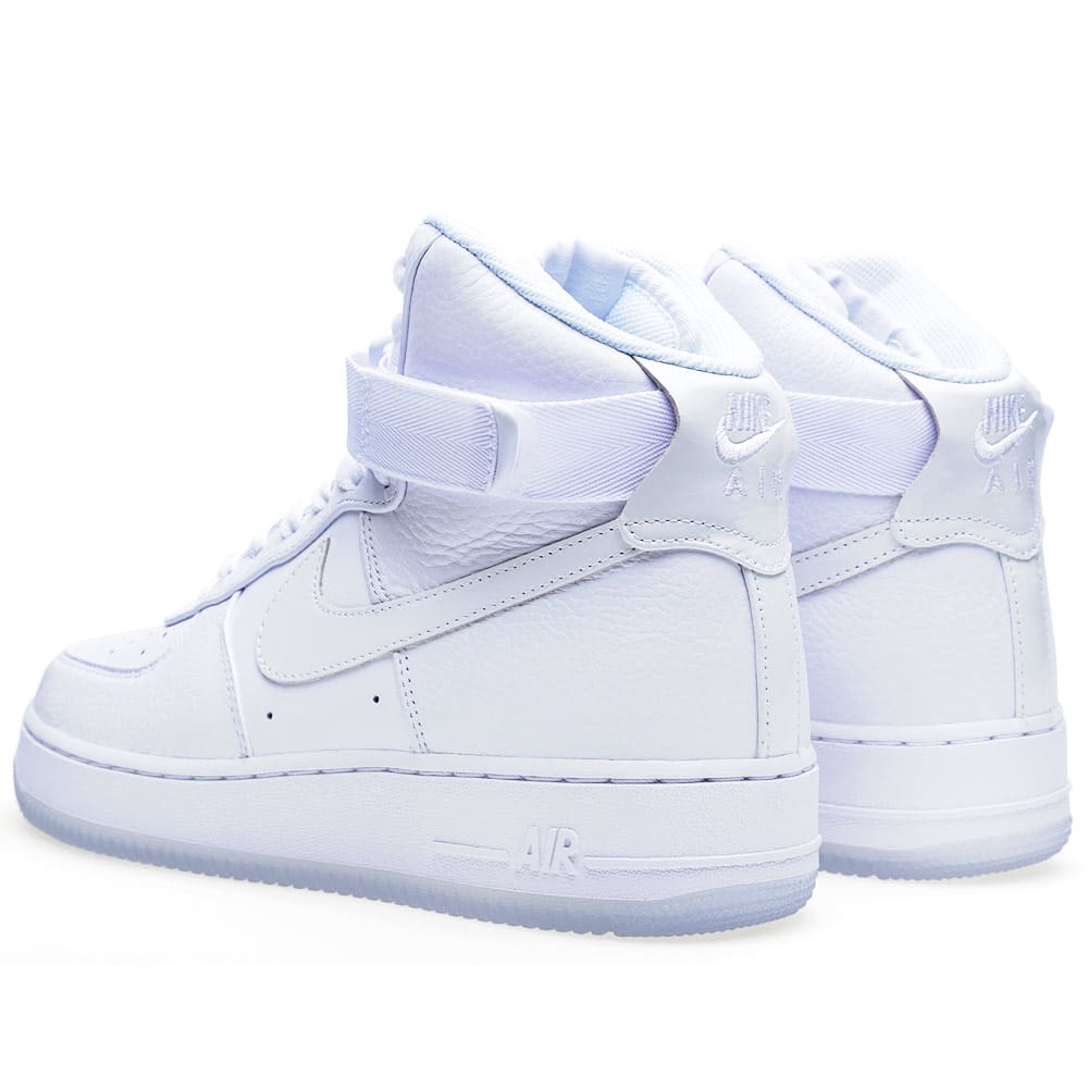 nike air force 1 triple white high tops