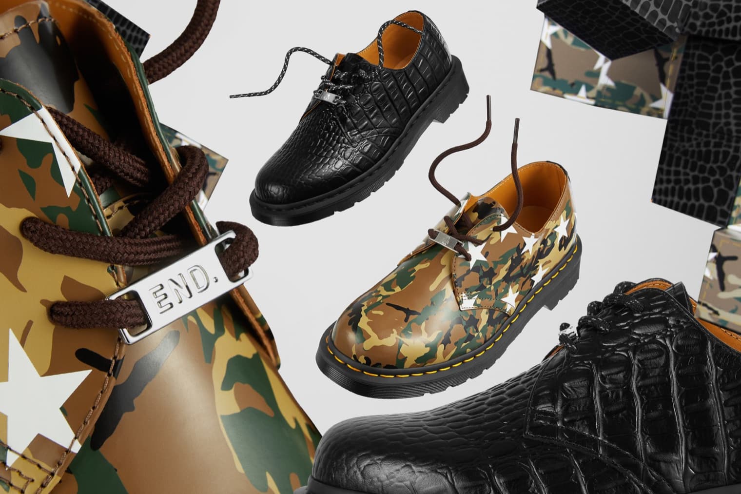SOPHNET.×END×Dr. Martens UK7 END. x Dr. Martens x SOPHNET. 1461 | END. (GB)