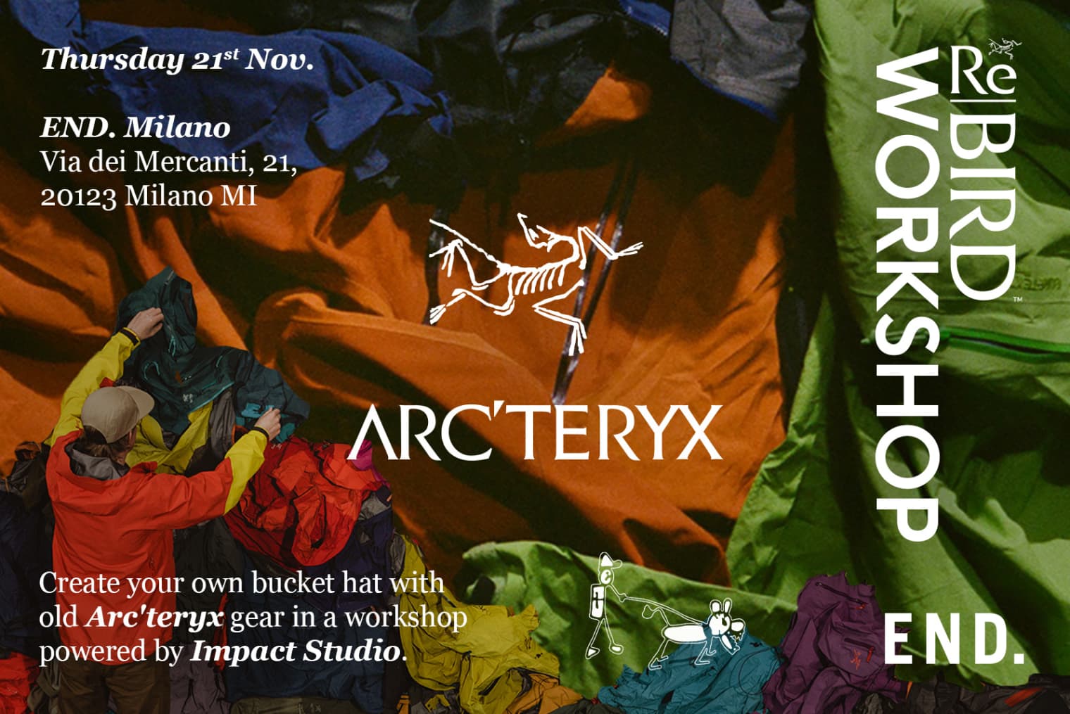 ARC'TERYX REBIRD WORKSHOP @ END. MILANO | END. (IT)