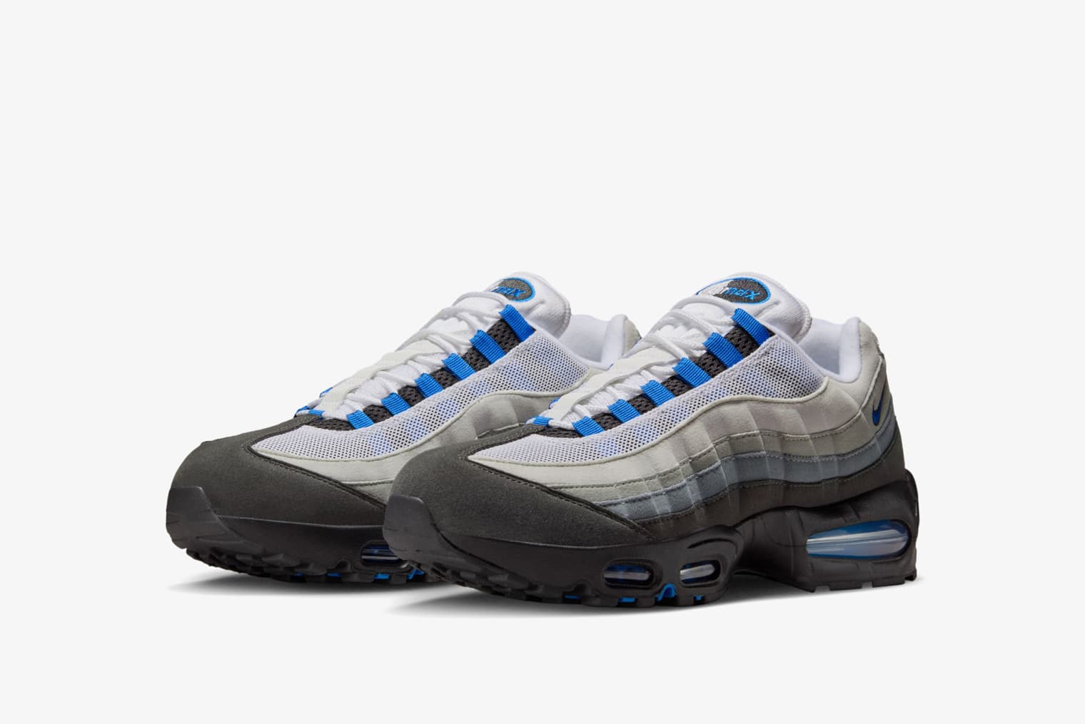 靴 Nike AirMax 95 Big Bubble OG Blue Spark Nike Air Max 95 OG Big Bubble Blue Spark Men's - IM7410-100 - US