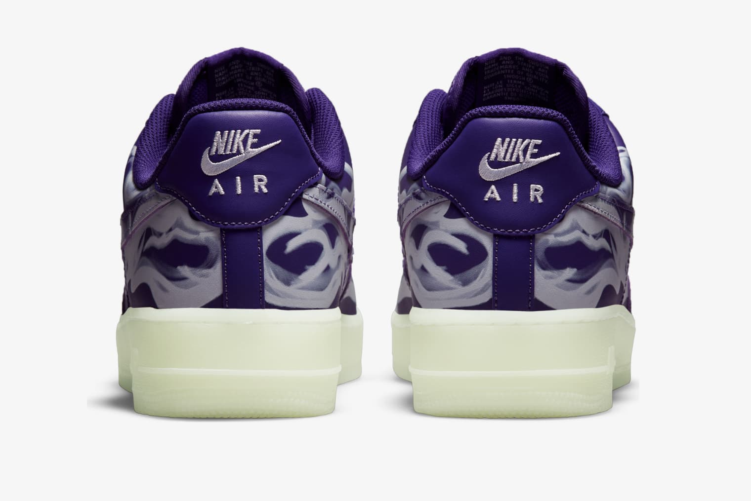 nike purple skeleton