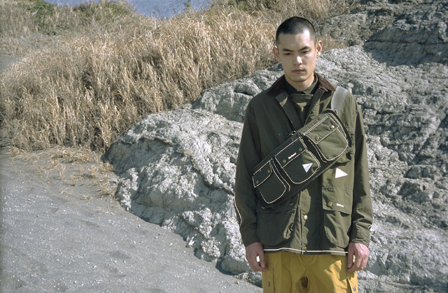 and wander×Barbour ナイロンジャケット Barbour x and wander 3L 