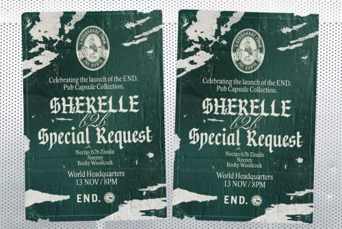 A HANDSHAKE FROM THE NORTH: END. PRESENTS PUB AT WORLD HEADQUARTERS