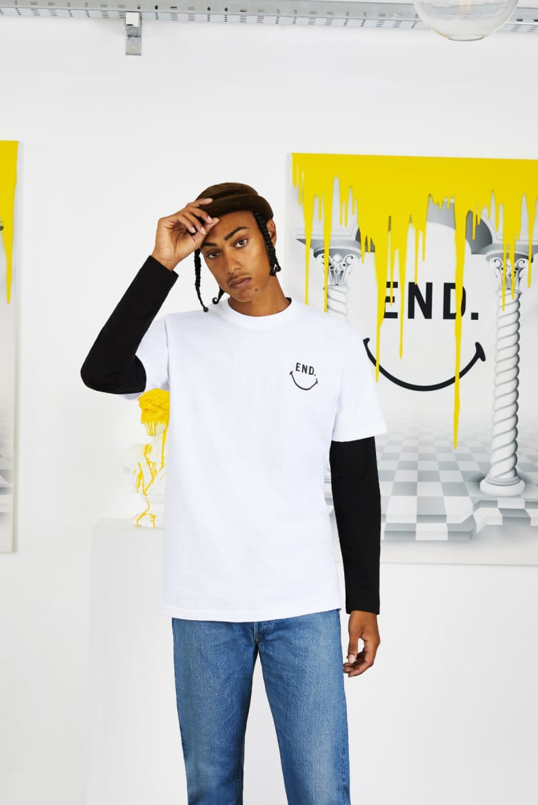 END. x Chinatown Market collaboration temple tee