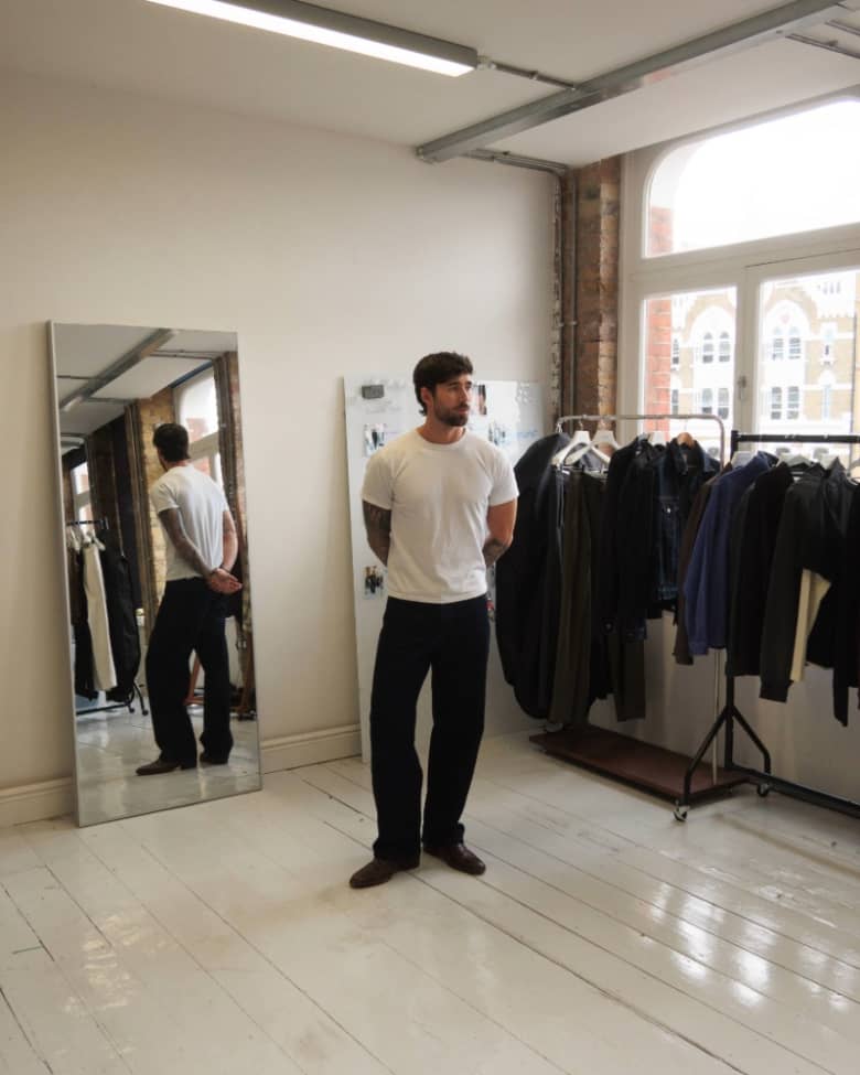 Daniel Simmons in his studio