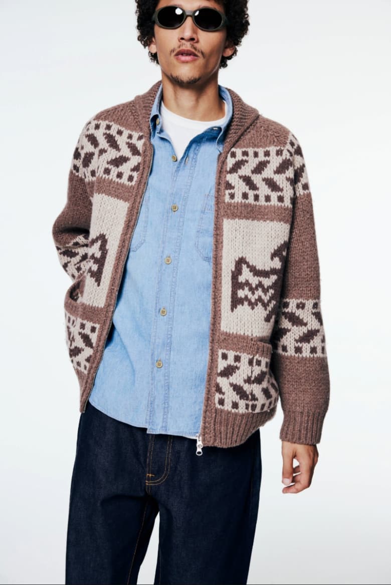 A model wearing a FrizmWORKS Cardigan