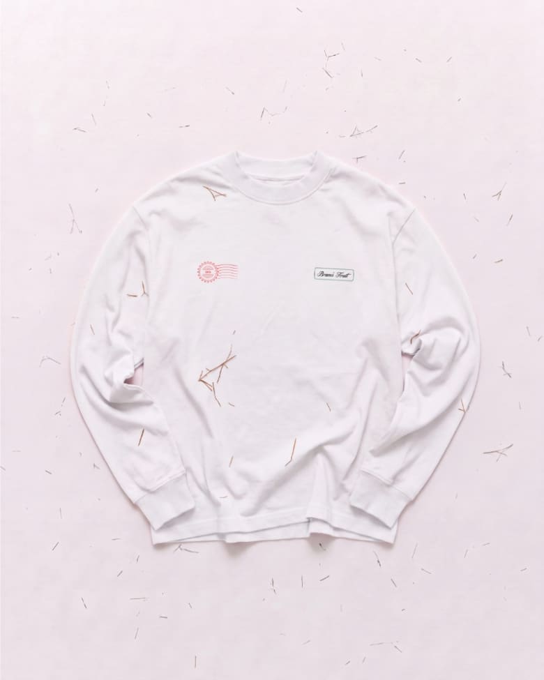 Bram's Fruit longsleeve top in white