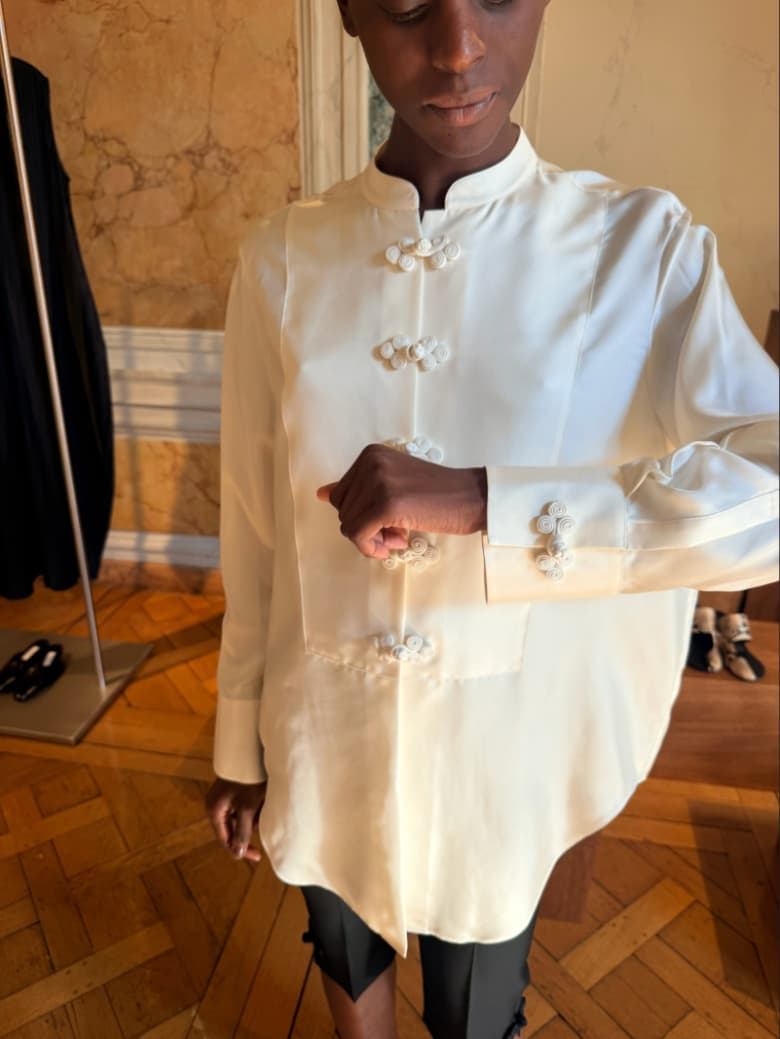 Rohe shirt in silk