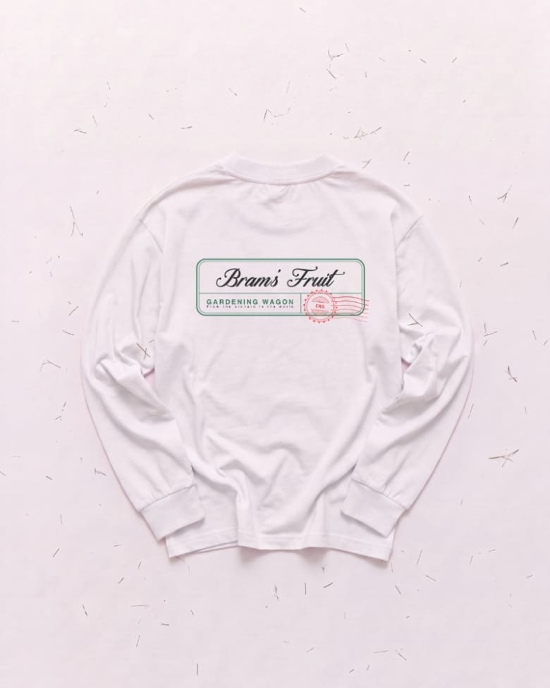 Bram's Fruit longsleeve top in white