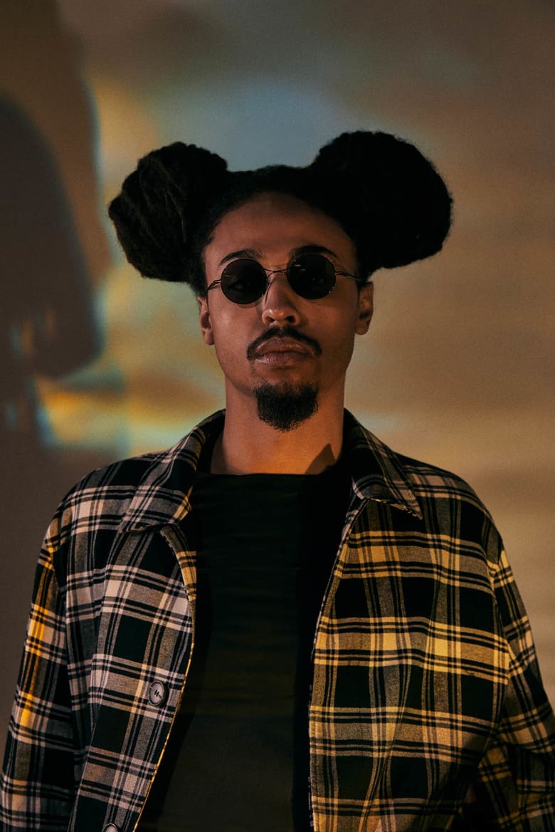 J Rick modelling the Nike Air Force 1 WTR GTX sneaker in Alyx 