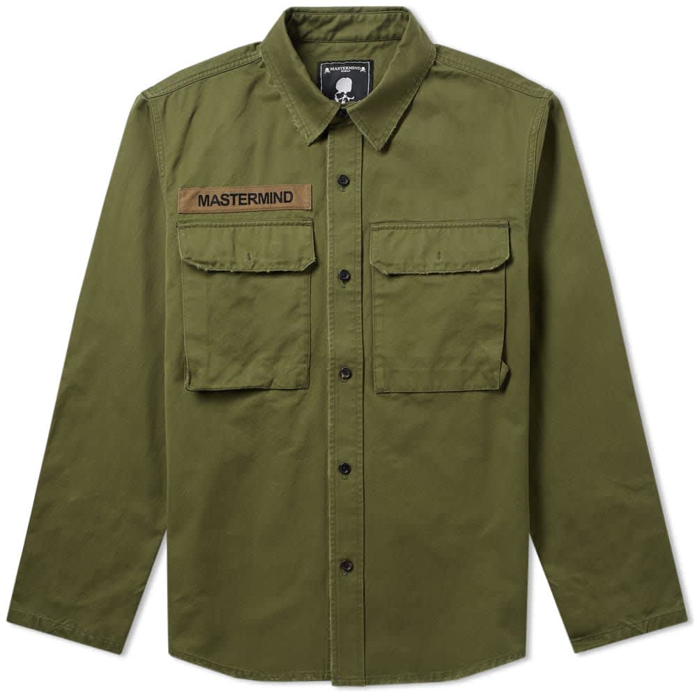 Embroidered Skull Military Jacket