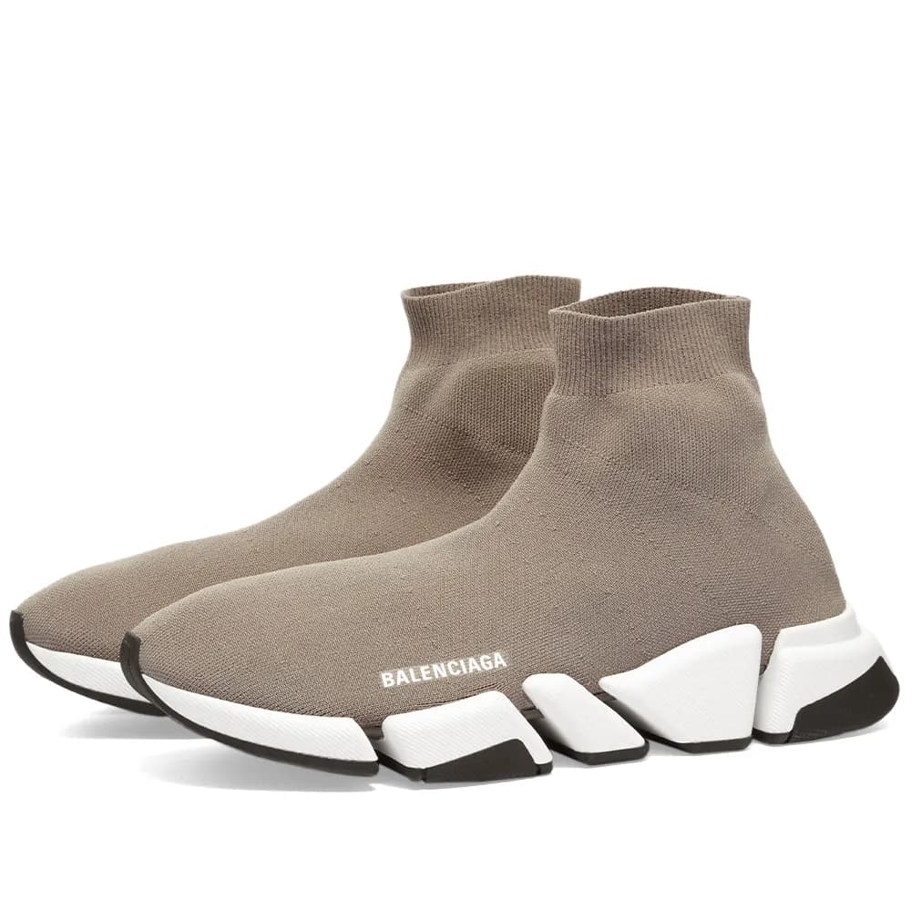 Balenciaga Speed 2.0 LT Dark Beige, White \u0026 Black | END. (UK)