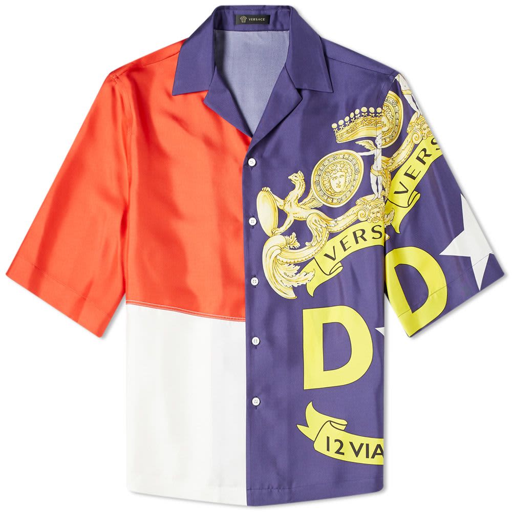 Versace Flag Print Vacation Shirt