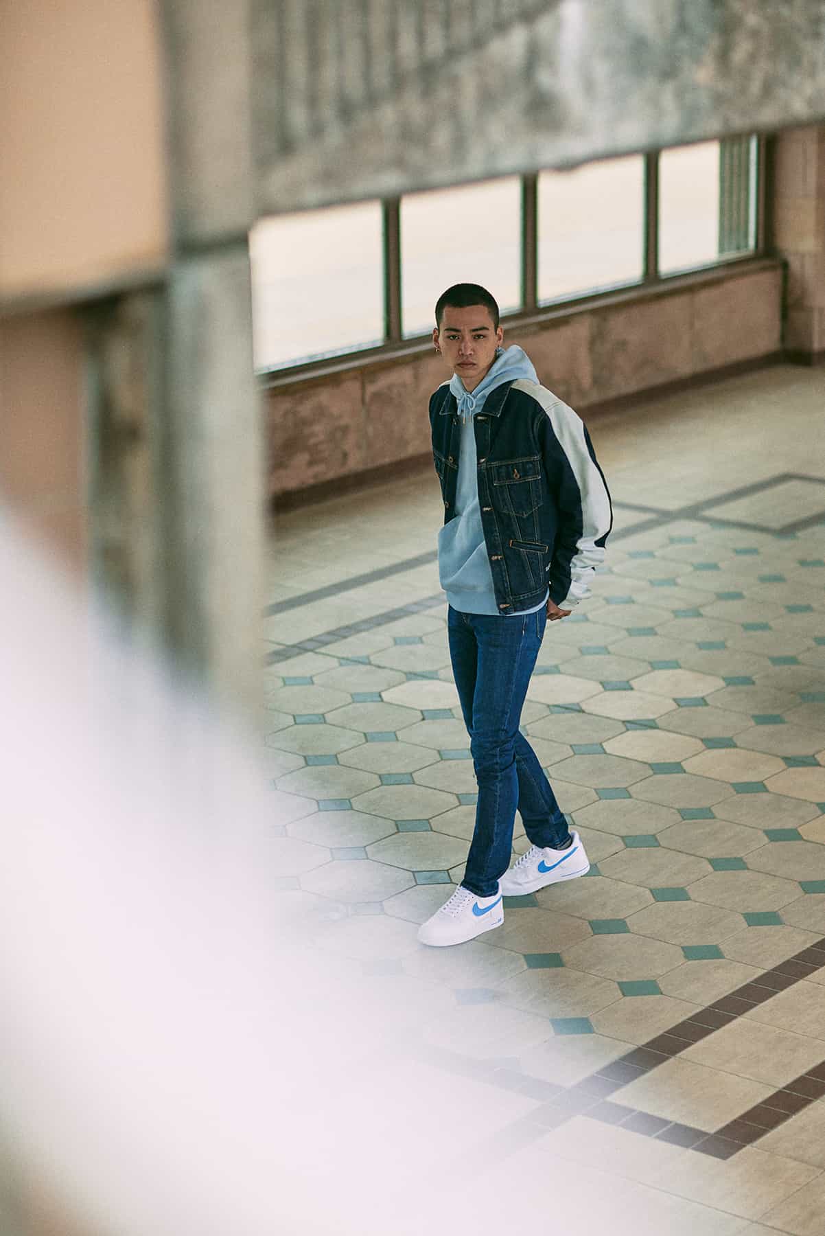 ジャケット Off-White SS25 DENIM BOMBER (OWEK006S25DEN001 4010) Off-White Denim Bomber Jacket | Blue | FARFETCH
