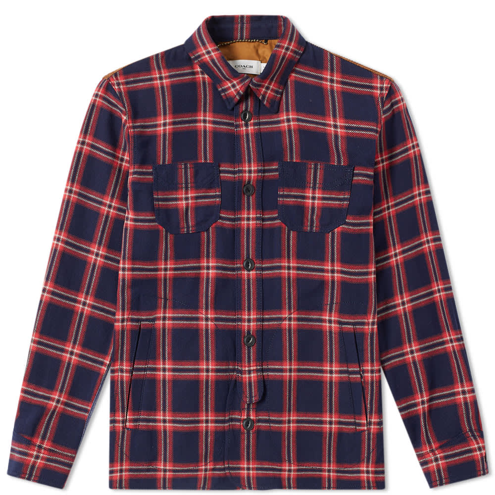 Coach Plaid Shirt Red \u0026 Blue | END. (TW)