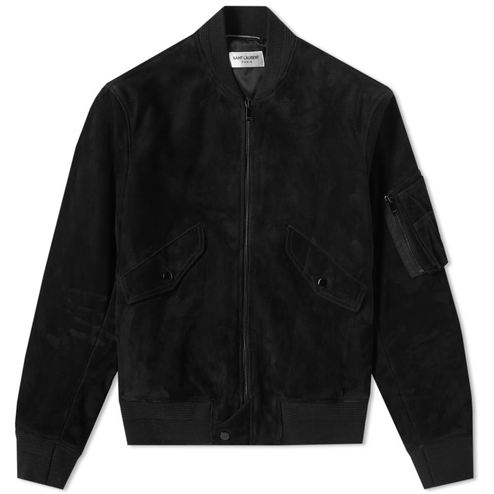 Suede MA-1 Bomber Jacket