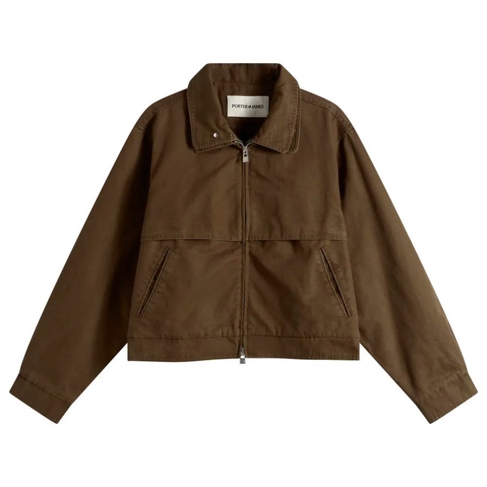 Porter James Blouson Jacket in Brown