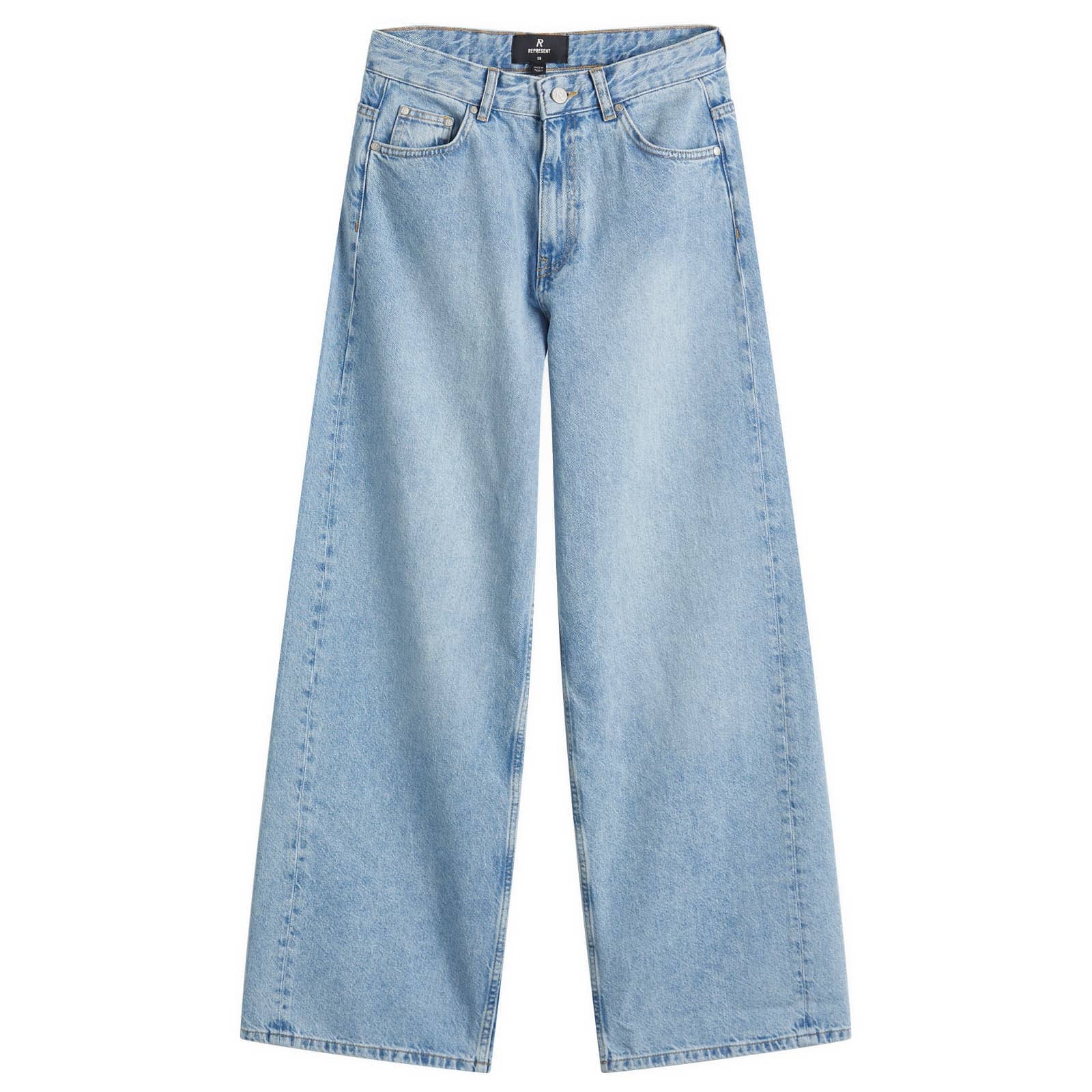 Represent High Rise Wide Leg Jeans
