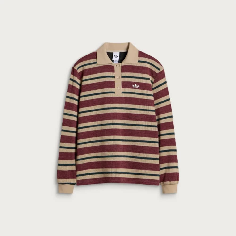 adidas Striped Polo Knit Jumper