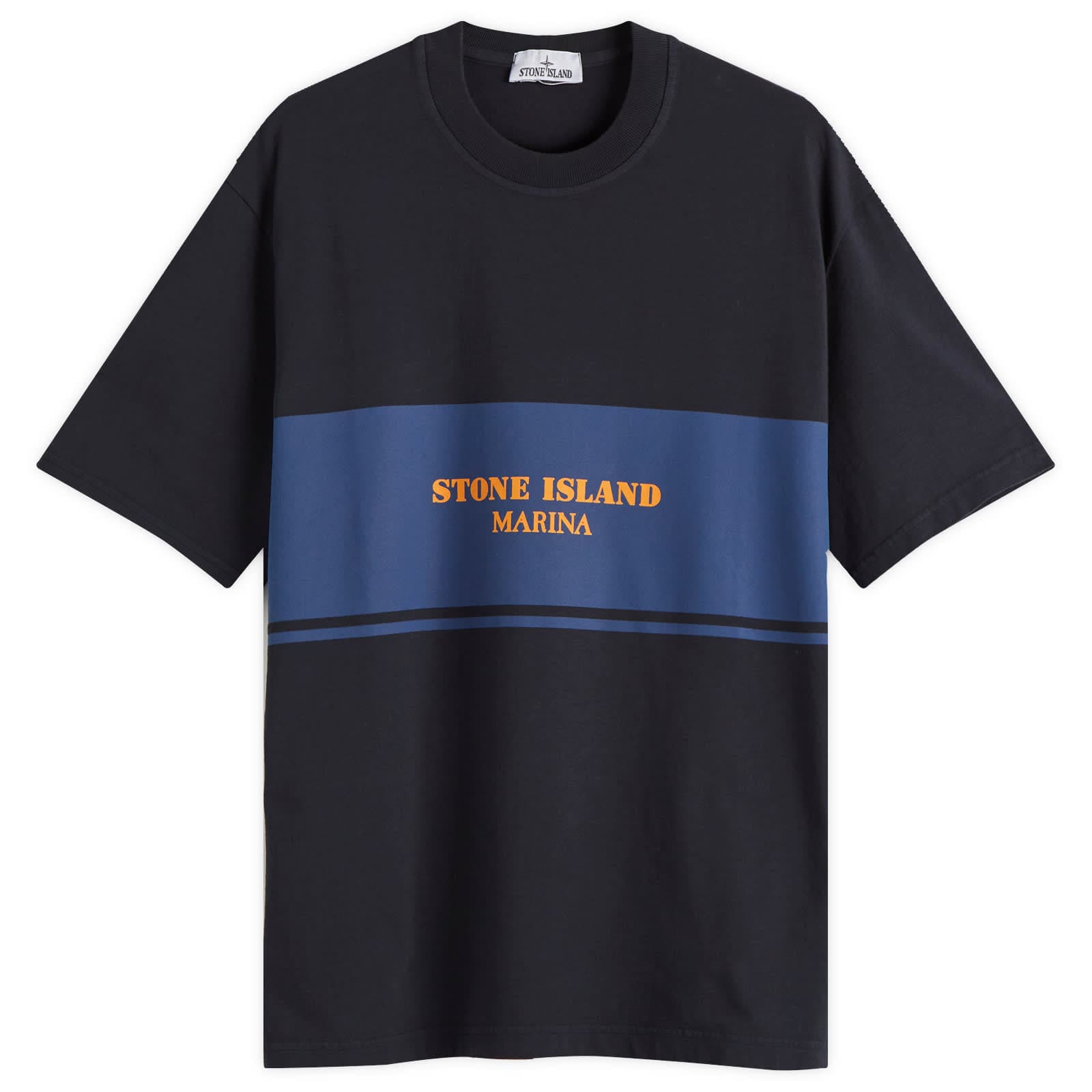 Stone Island Marina Stripe Logo T-Shirt