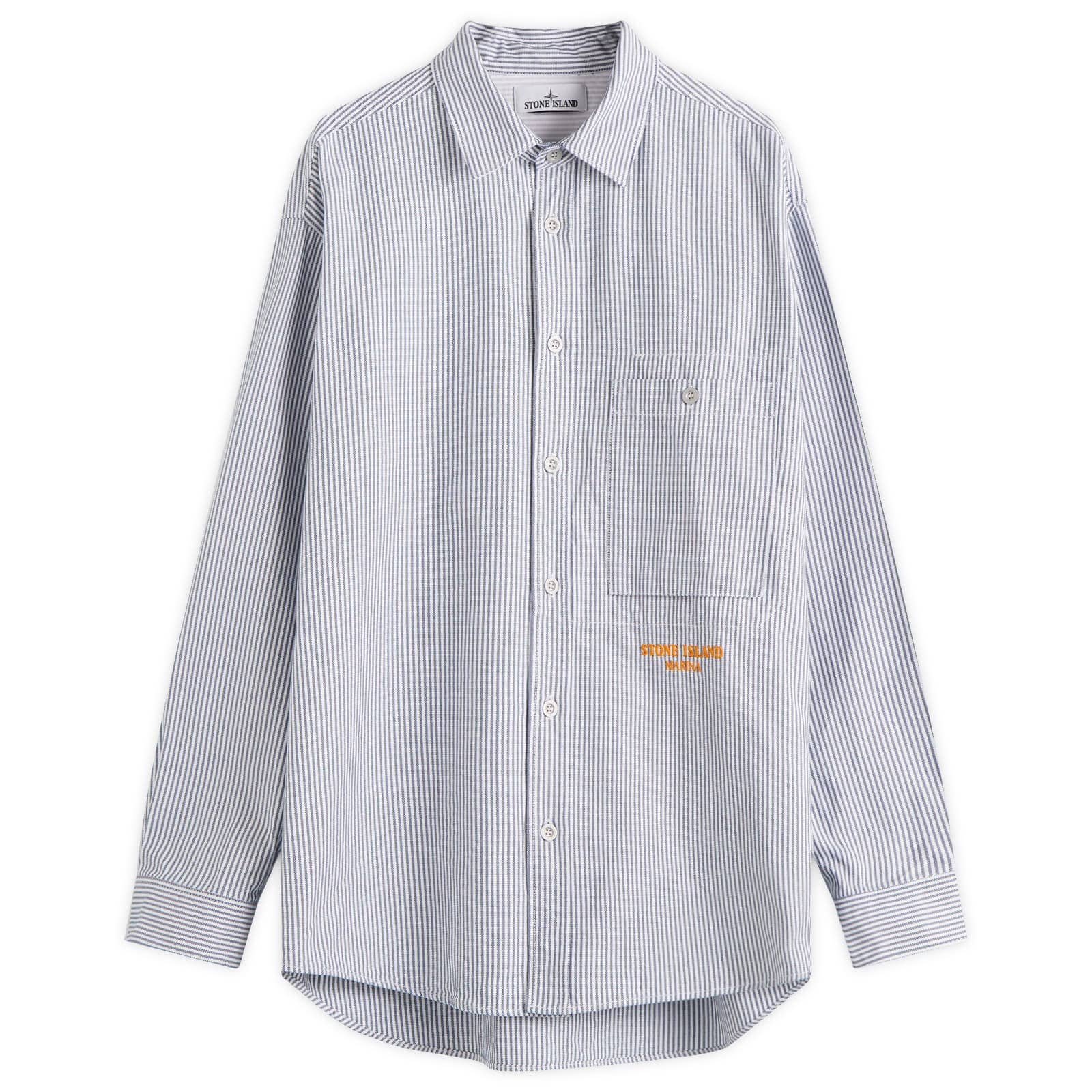 Stone Island Marina Striped Oxford Shirt