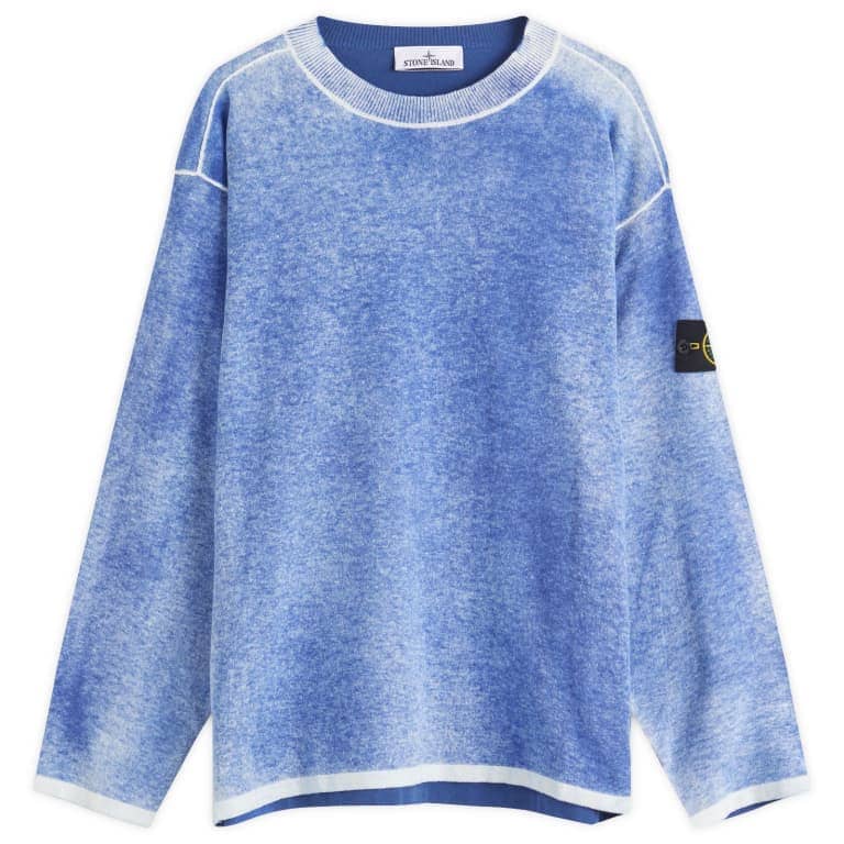 Stone Island Raw Hand Sprayed Crew Neck Jumper
