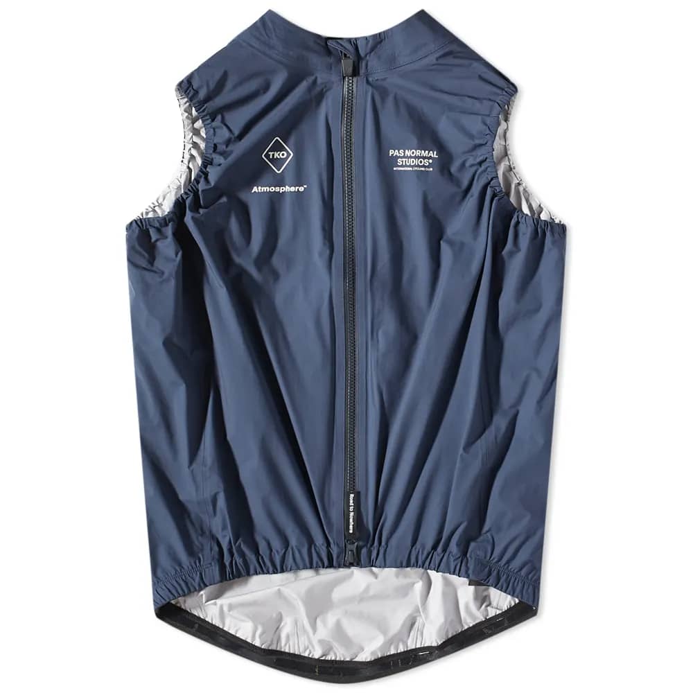 Pas Normal Studios T.K.O. Rain Gilet Navy | END. (US)