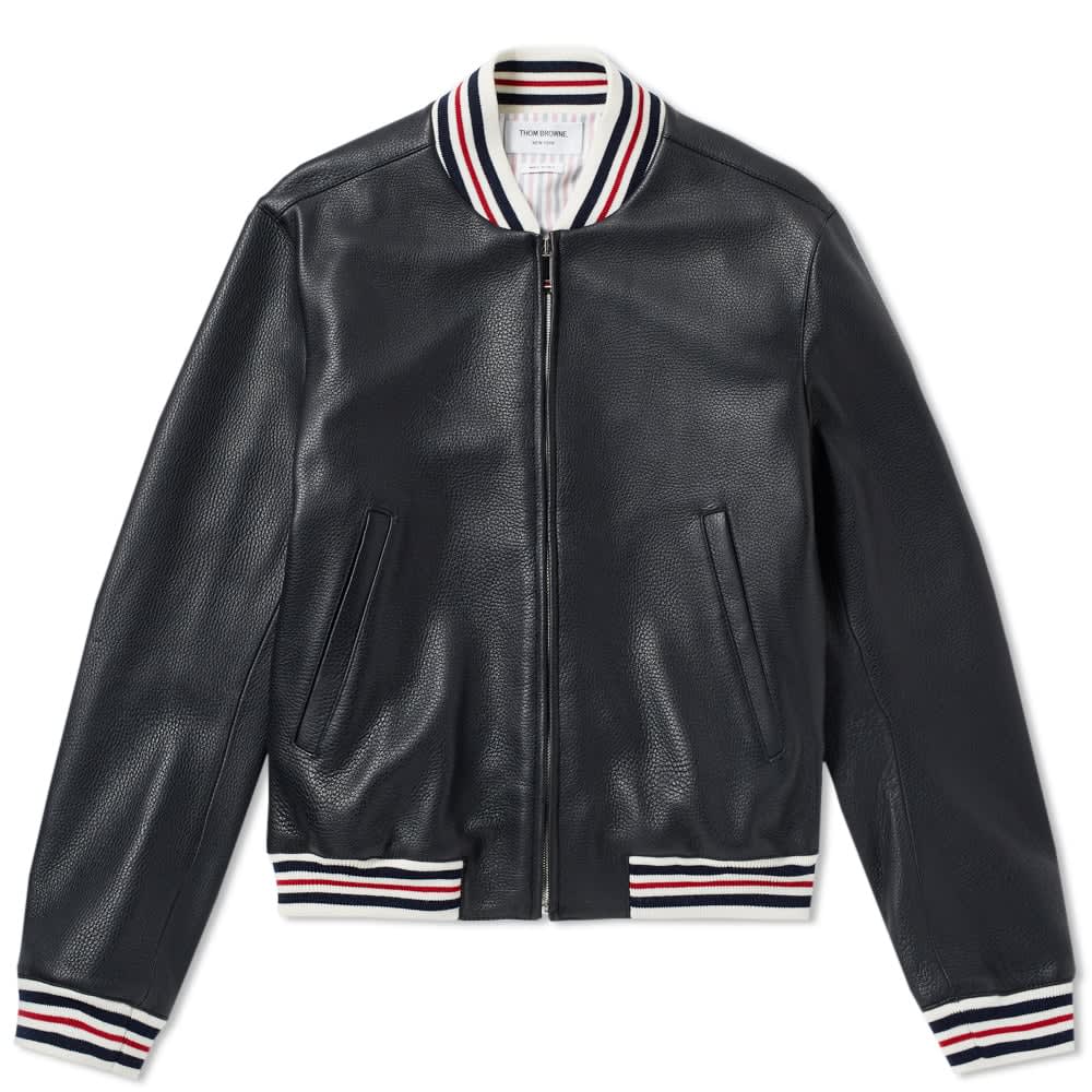 Deerskin Leather Varsity Jacket