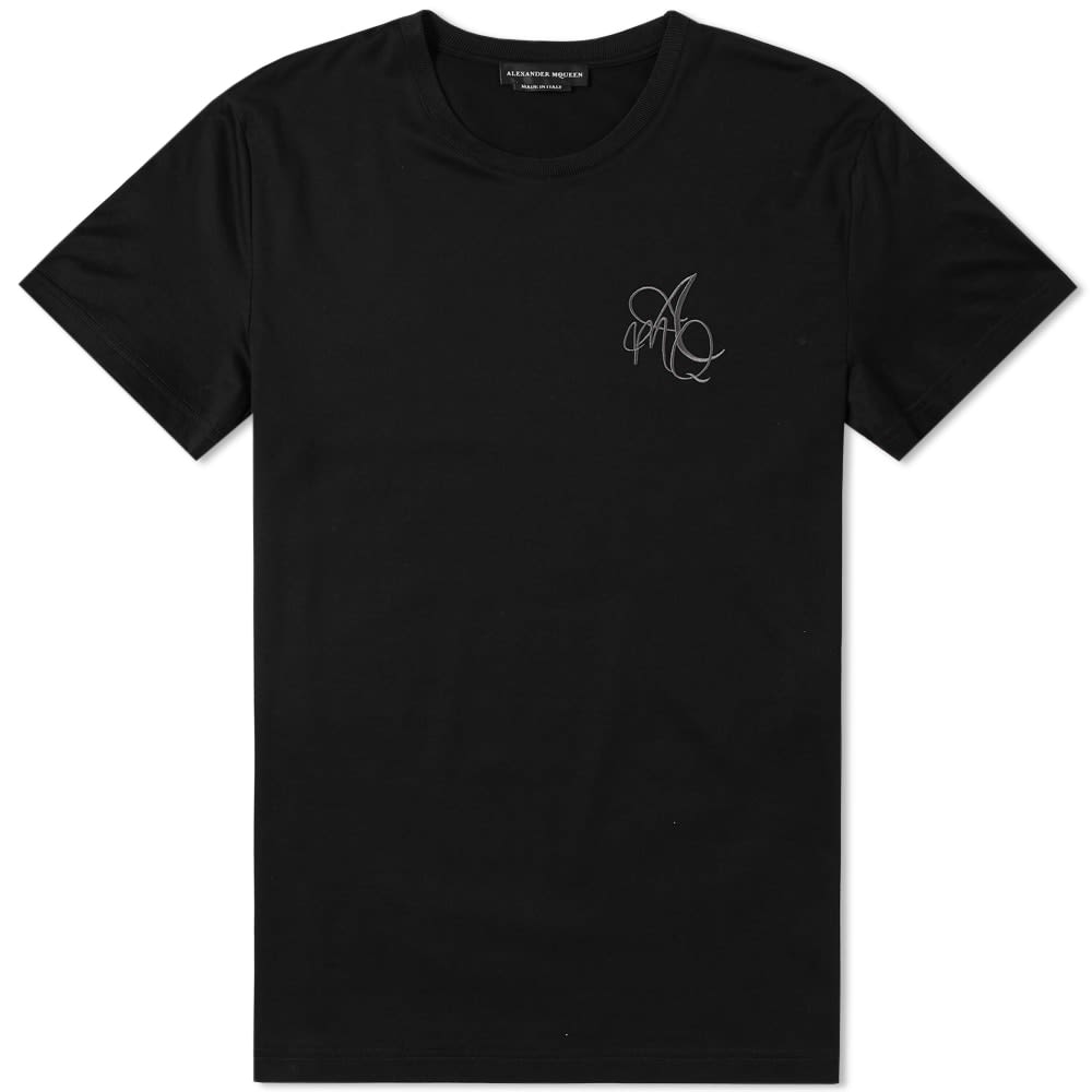 Alexander McQueen Embroidered Logo Tee