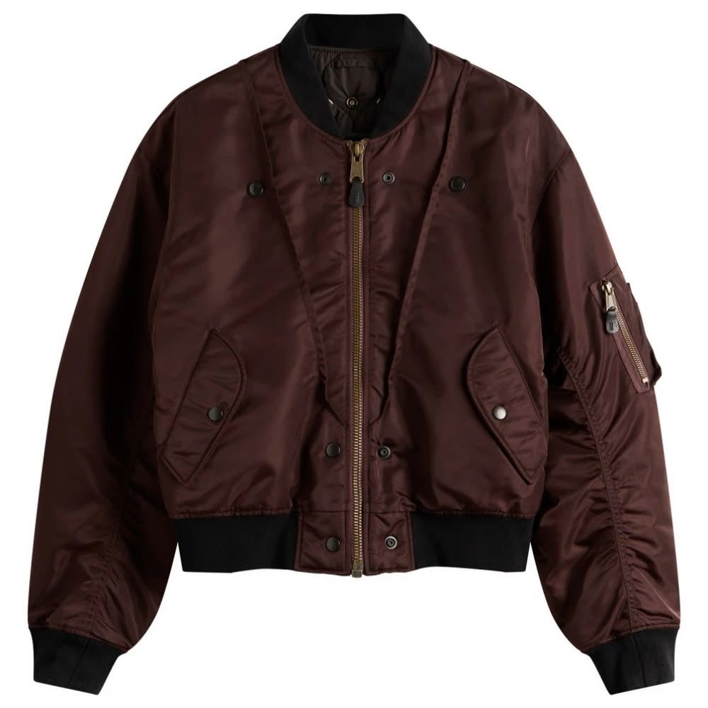 Maison Margiela Reversible Bomber Jacket in dark brown
