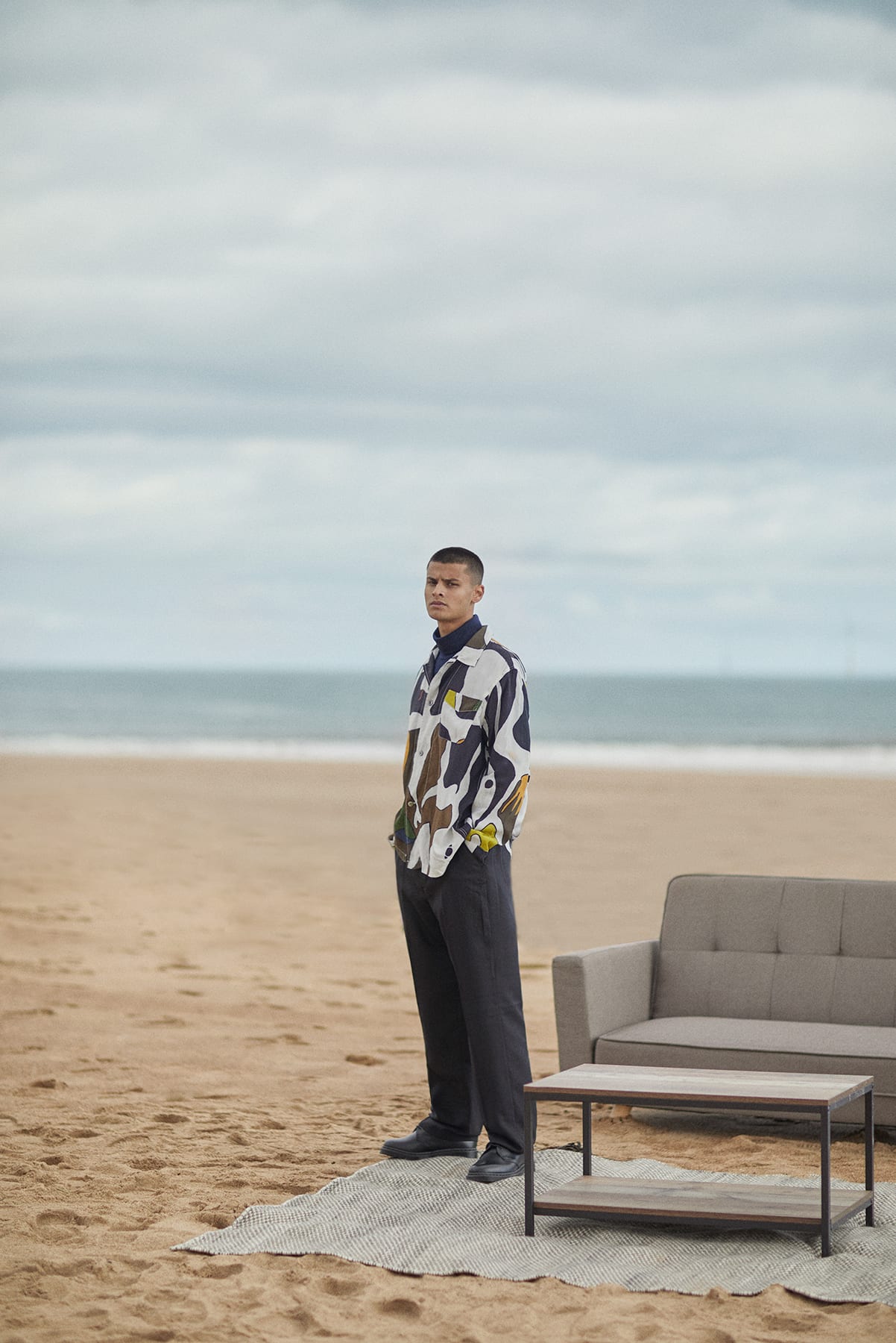 Our Legacy shirt and trousers for Bare Minimum END. editorial