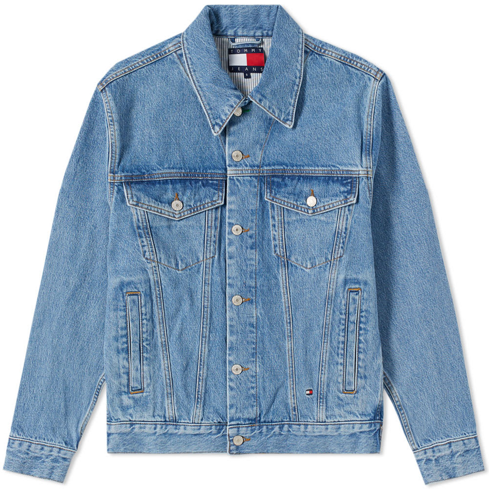 tommy jeans logo denim jacket