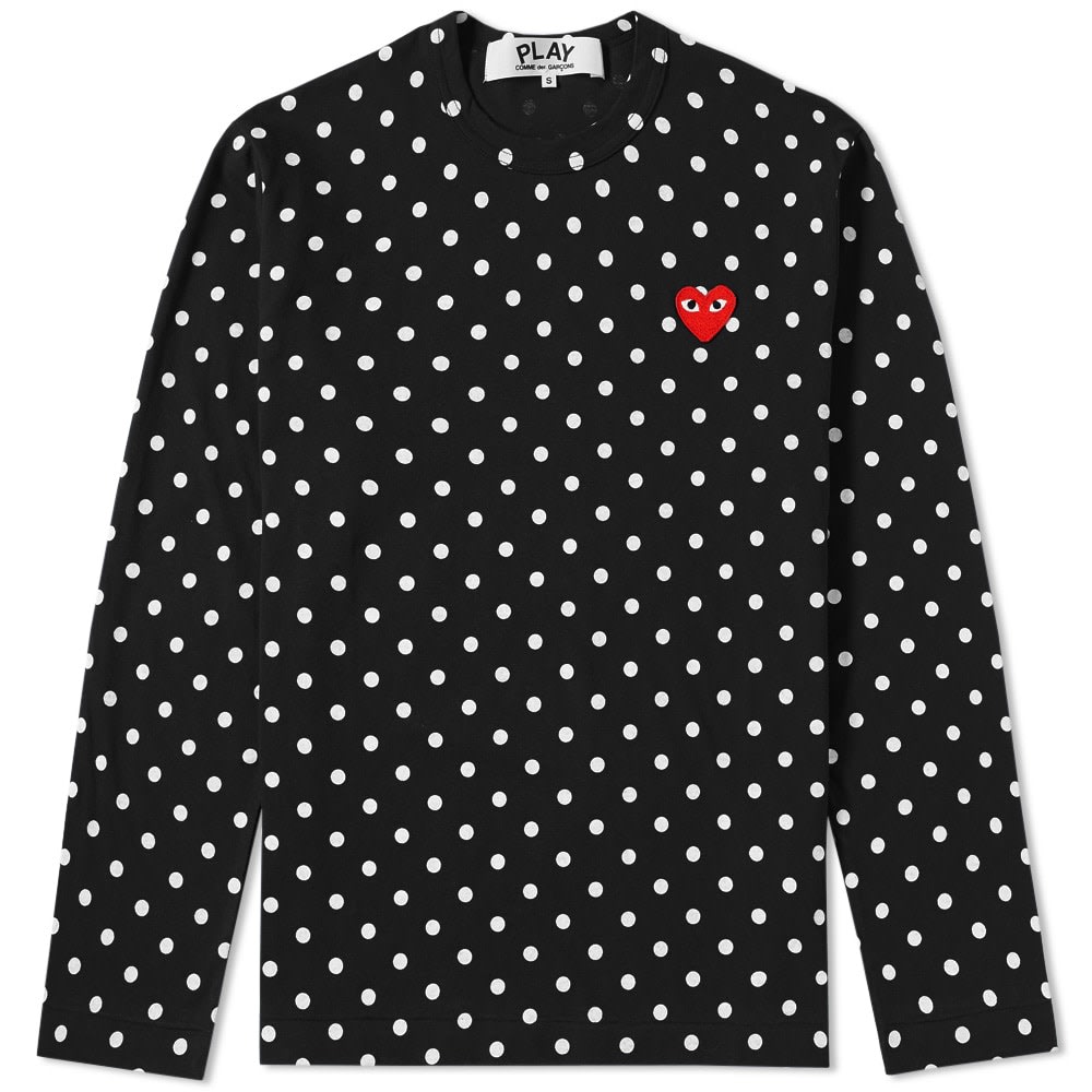 comme des garcons black polka dot