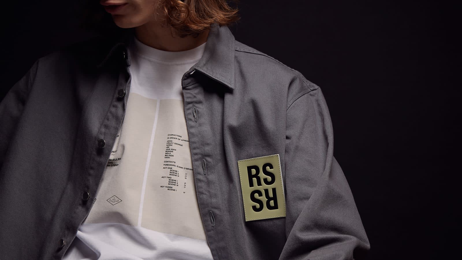raf simons drugs jacket