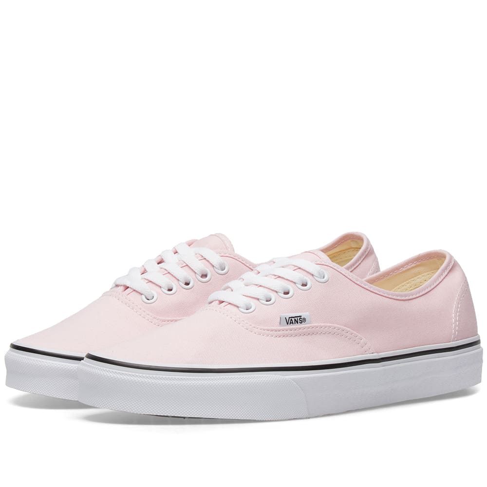 vans authentic chalk pink & true white shoes