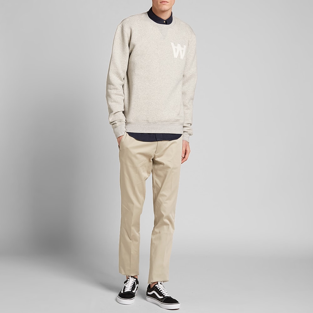 Wood Wood AA Houston Sweat Grey (DK)