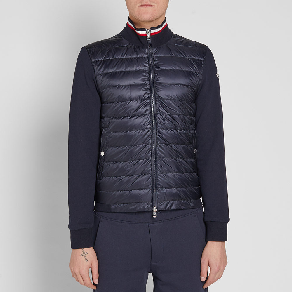 Moncler Padded Front Jersey Zip Track Top Navy | END. (US)