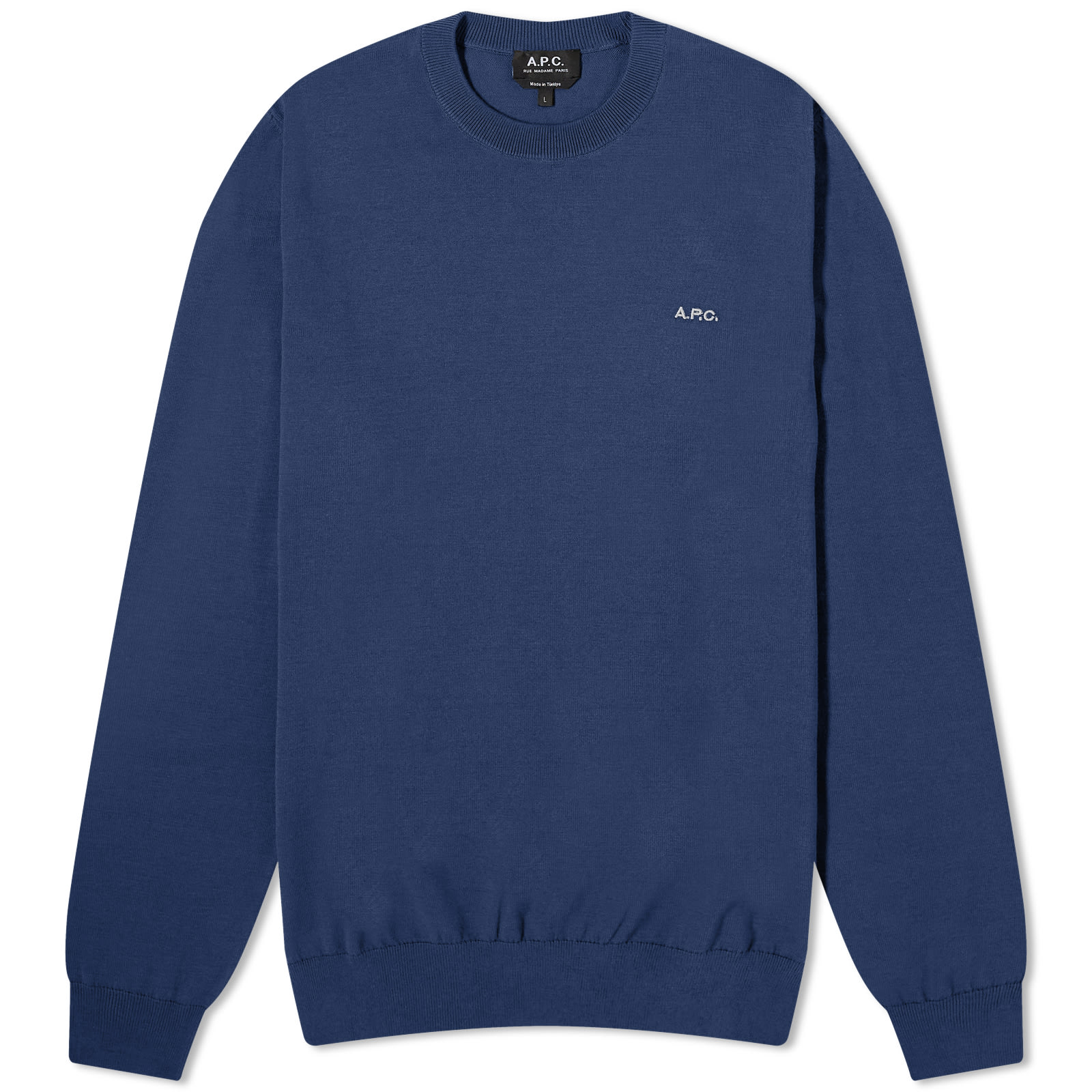 【送料関税込】A.P.C. Mayeul Crew Sweater A.P.C. Mayeul Crew Sweater Dark Navy | END. (US)