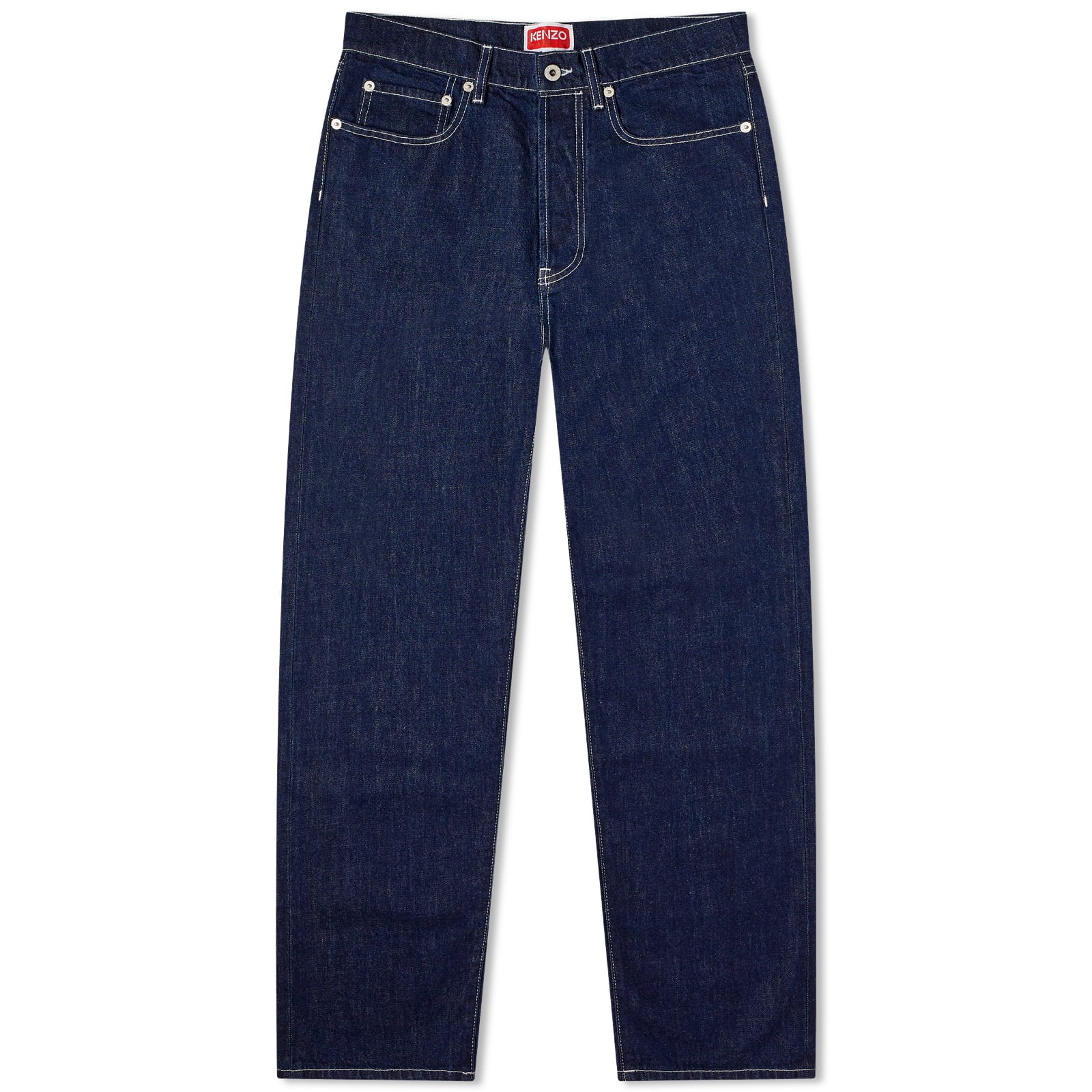 Kenzo Straight Fit Jeans Rinse Blue Denim END. AR