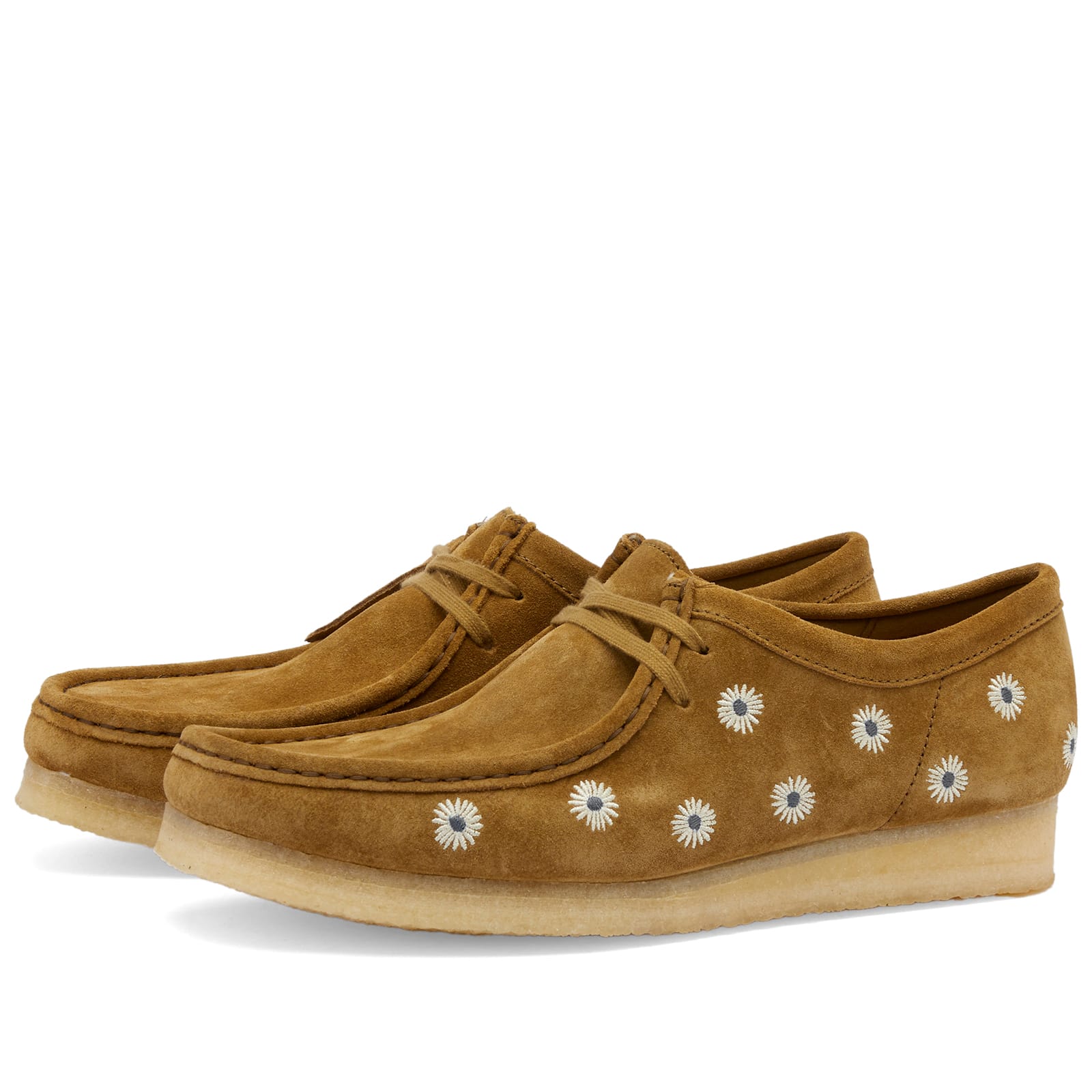 Clarks Originals Men's Wallabee Dark Olive Daisies - 26175852