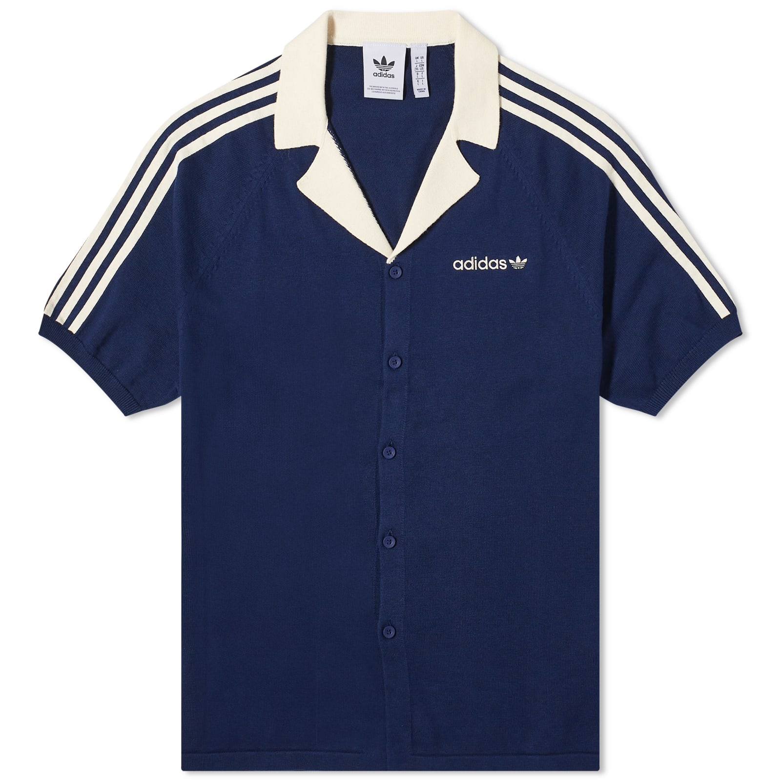 Adidas Knitted T-shirt Night Indigo | END. (AU)