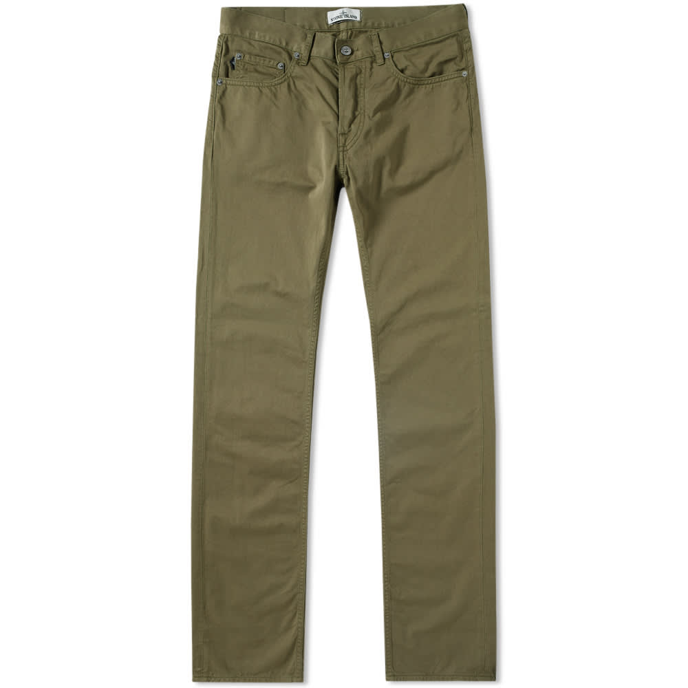 Stone Island Garment Dyed Slim Chino