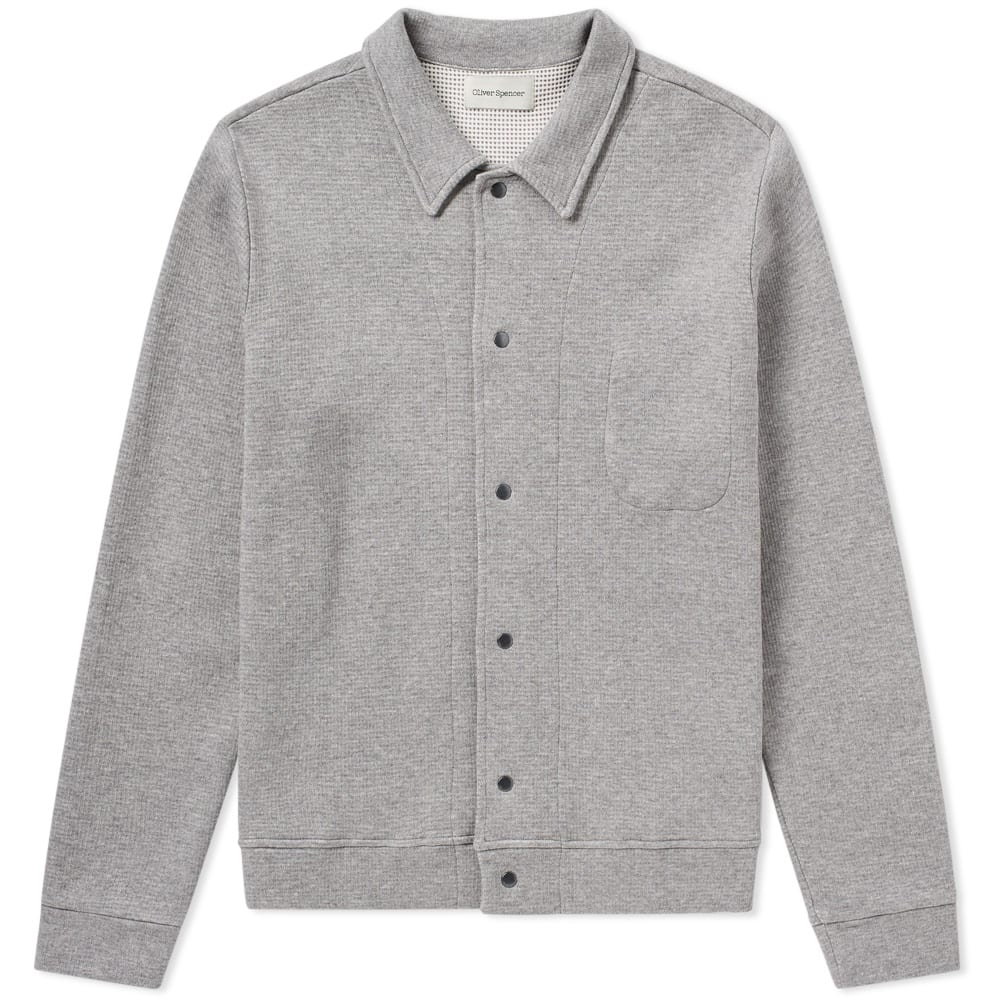 Oliver Spencer Rundell Jersey Coach Jacket Bryn Grey | END. (UK)