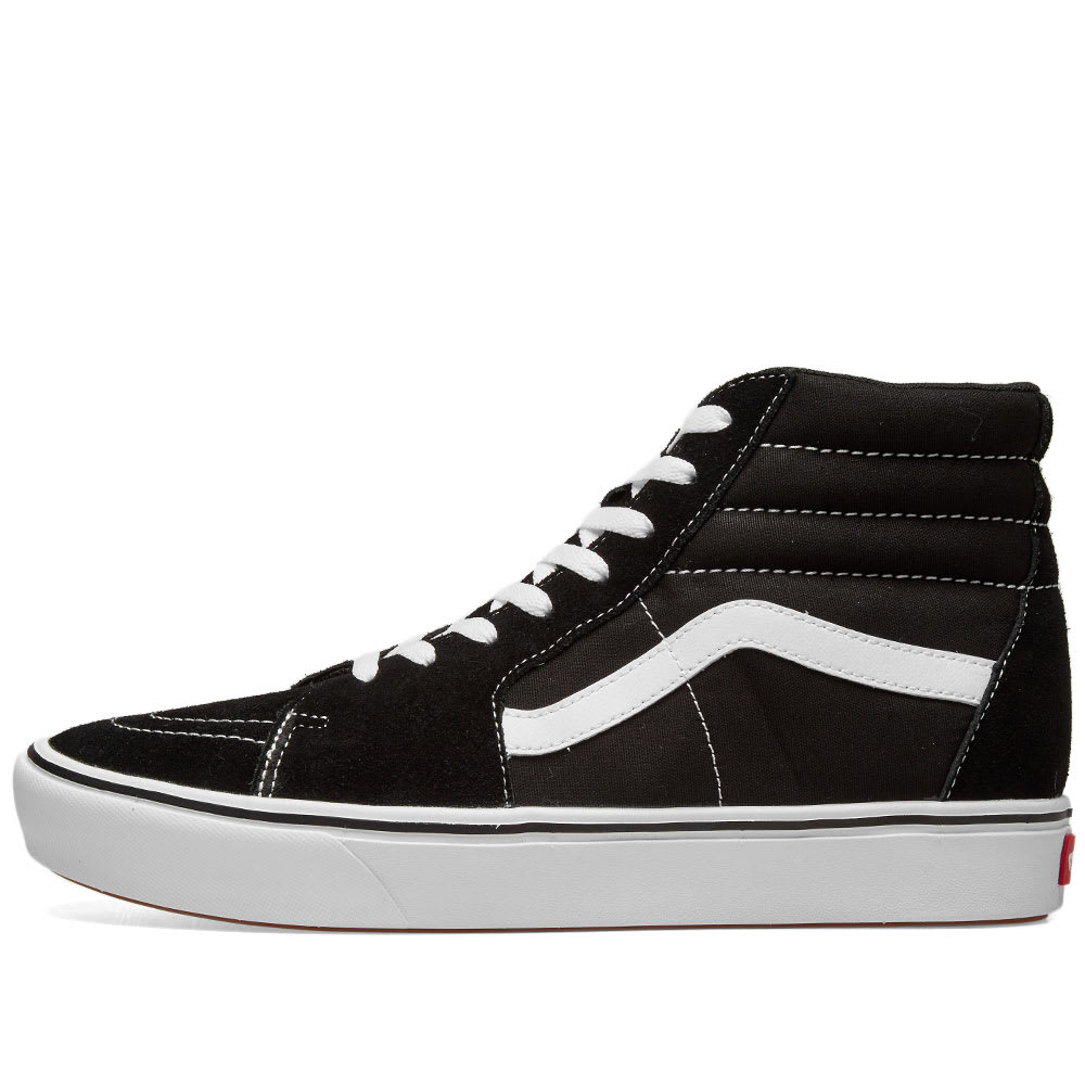 Vans UA ComfyCush SK8-Hi Black & True White | END. (US)