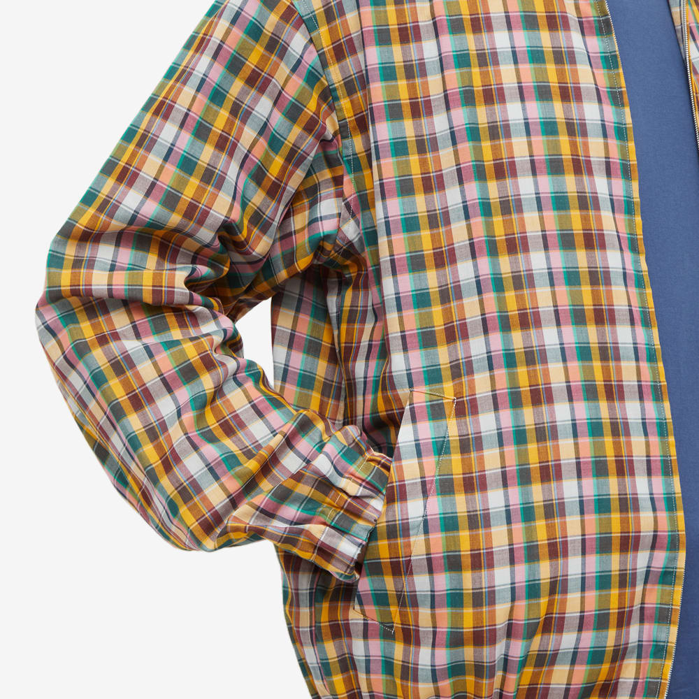 Auralee Madras Check Zip Jacket Mix Madras Check END. (SG)
