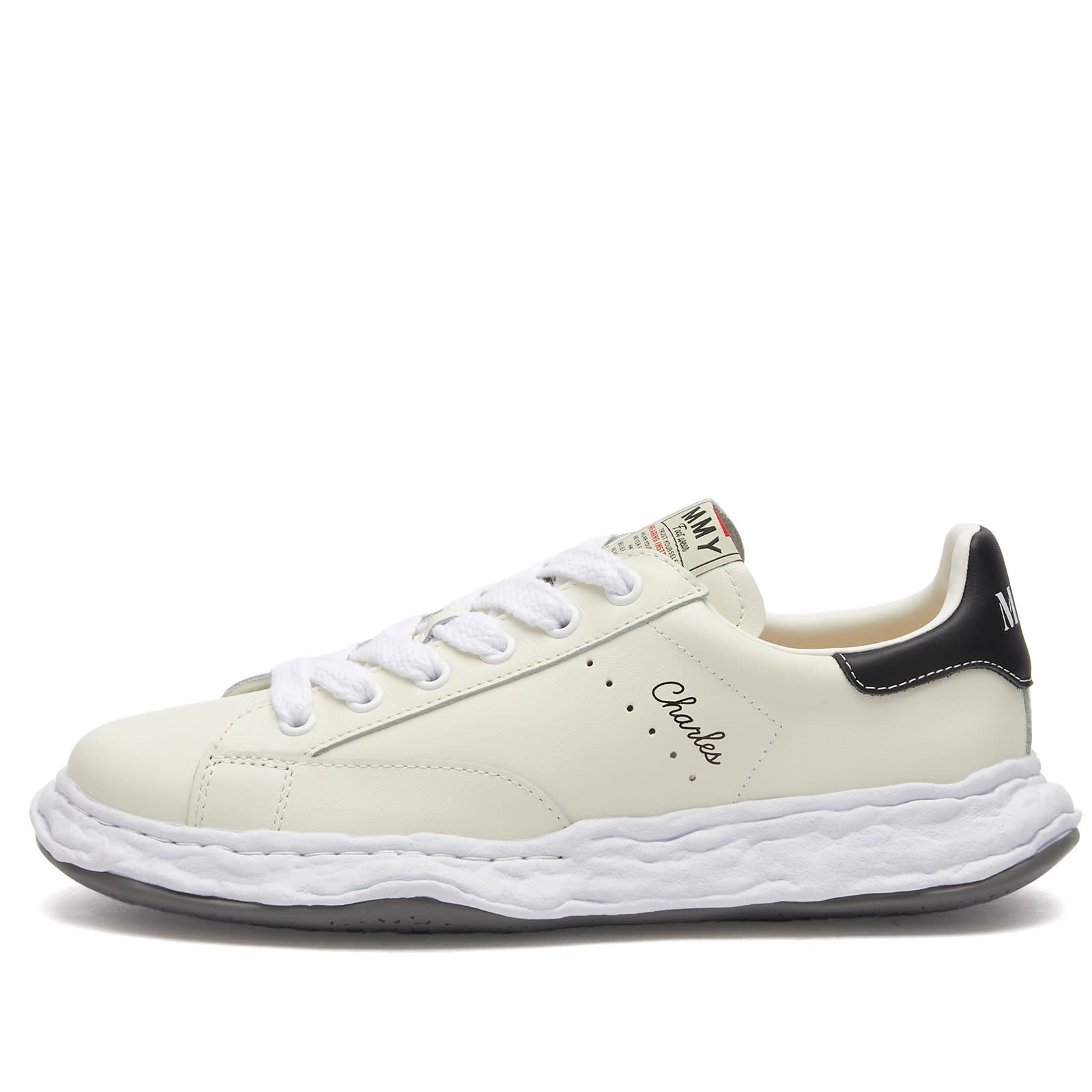 MIHARA YASUHIRO｜SNEAKERS (A12FW701 WHITE) Maison Mihara Yasuhiro High Top Lace Up Sneaker in White