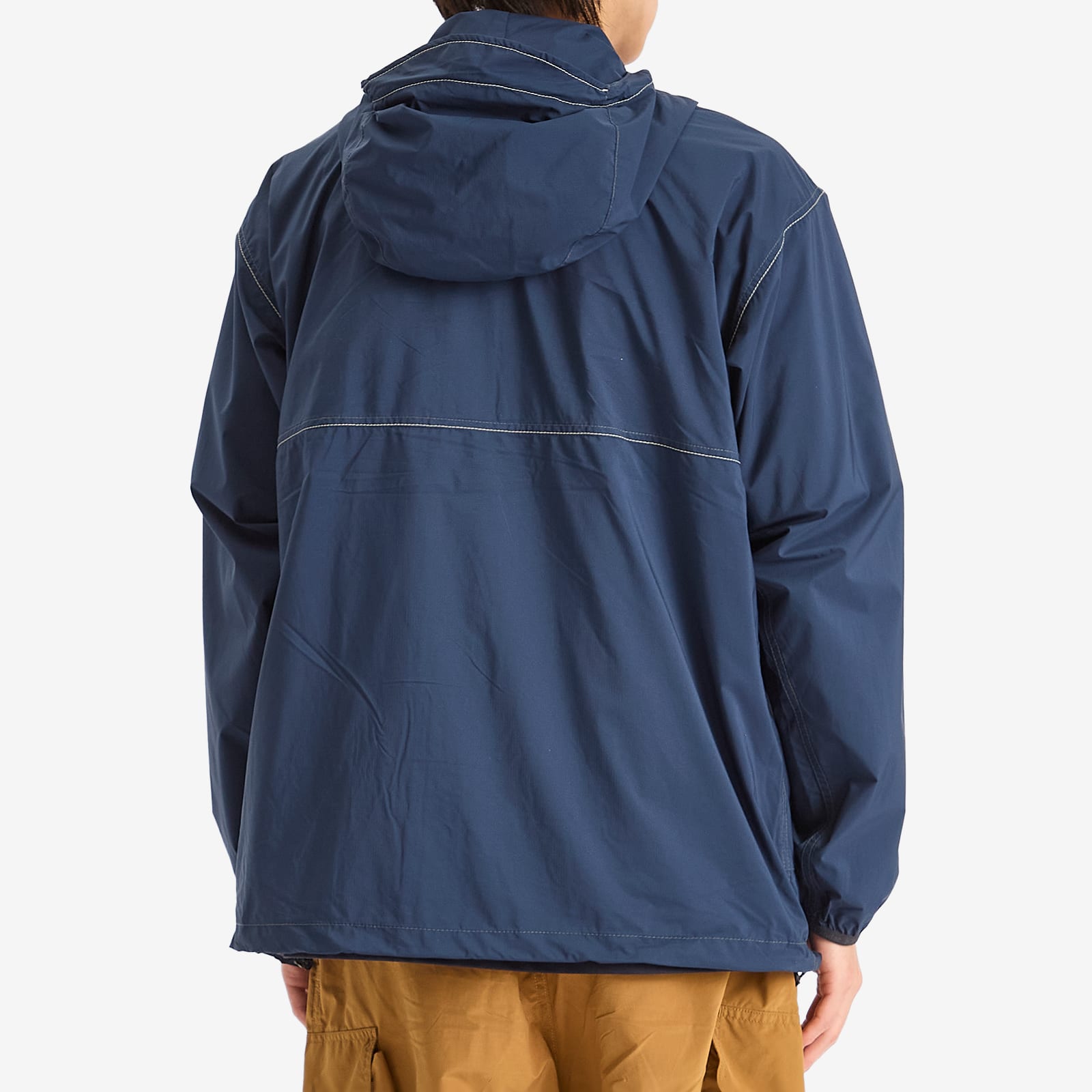 And Wander Men's Pertex Wind Jacket Navy - Curated Menswear